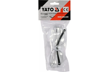 Купить Очки защитные  YATO  открытые  прозрачные   YT-73602 фото №3