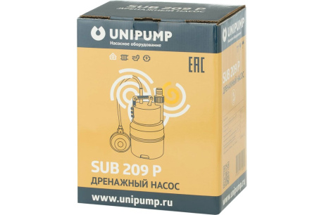 Купить Дренажный насос UNIPUMP Sub 209 Р  250 Вт фото №7